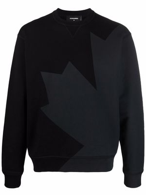 Dsquared2 graphic-print cotton sweatshirt - Black