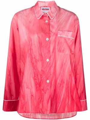 F.R.S For Restless Sleepers pipe-trim pajama shirt - Pink