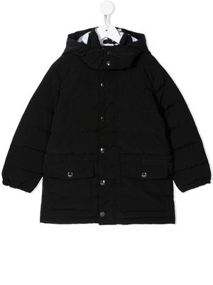 Dolce & Gabbana Kids padded hooded coat - Black