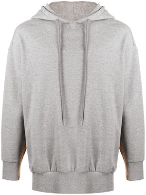 Stella McCartney logo tape hoodie - Grey