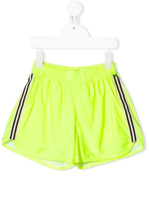 Andorine racer stripe running shorts - Yellow