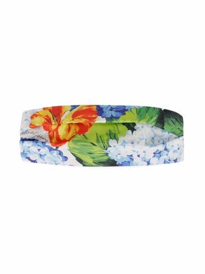Dolce & Gabbana Kids ortensia and violet hairband - White