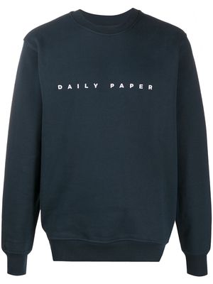 Daily Paper Alias embroidered logo sweatshirt - Blue