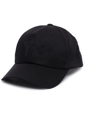 Y-3 logo-print baseball cap - Black
