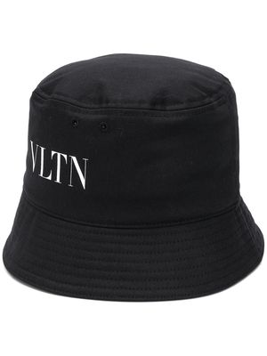 Valentino logo-print bucket hat - Black