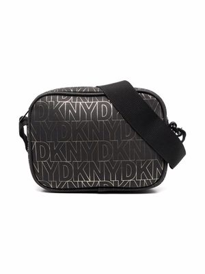 Dkny Kids all-over logo-print bag - Black