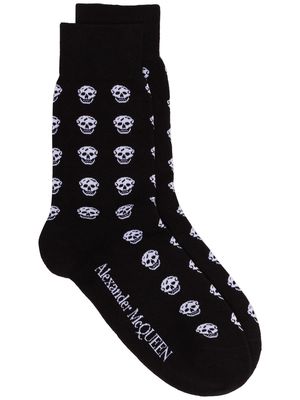 Alexander McQueen skull motif socks - Black