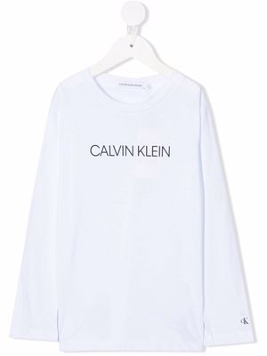 Calvin Klein Kids logo-printed T-shirt - White