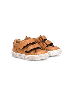 Pépé Kids touch-straps low top sneakers - Brown