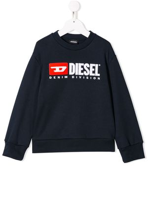 Diesel Kids contrast logo sweatshirt - Blue