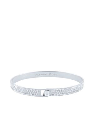 Alessa 18kt white gold diamond pavé Spectrum bracelet - Silver