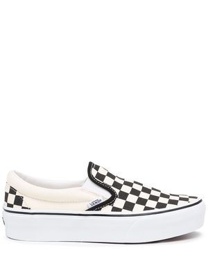 Vans checkerboard slip-on sneakers - White