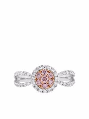 HYT Jewelry 18kt white gold Arygle pink diamond engagement ring - Silver