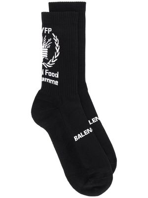 Balenciaga World Food Programme socks - Black