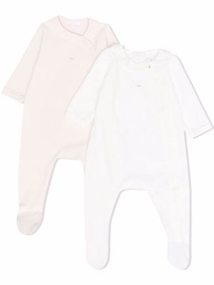 Chloé Kids buttoned cotton pajamas - White