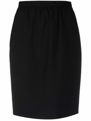 Givenchy Pre-Owned 1980s high-waist straight skirt - Black