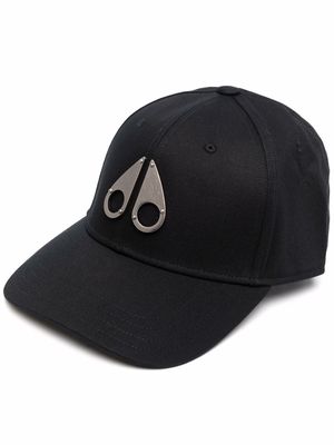 Moose Knuckles logo-plaque cap - Black