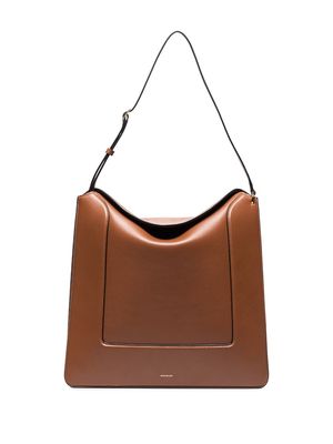 Wandler Penelope leather shoulder bag - Brown