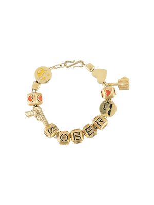Natasha Zinko Sober charm bracelet - Gold