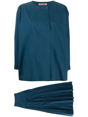 Issey Miyake Pre-Owned 1970s blouse and skirt set - Blue