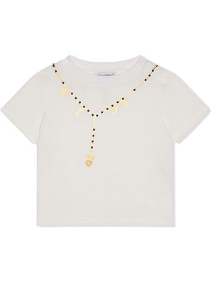 Dolce & Gabbana Kids printed T-shirt - White