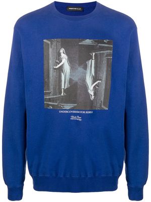 UNDERCOVER graphic-print cotton sweatshirt - Blue