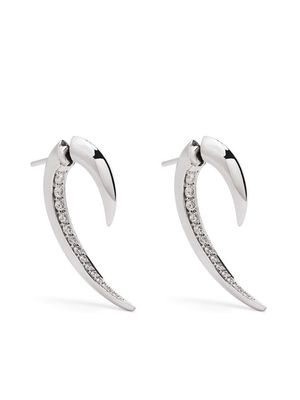 Shaun Leane 18kt white gold Hook diamond earrings - Silver