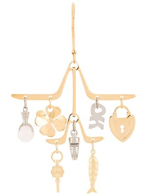 LANVIN charm chandelier earrings - Gold