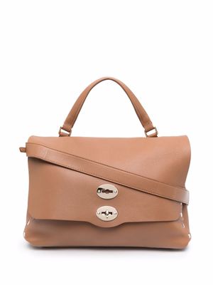 Zanellato Postina leather tote bag - Brown