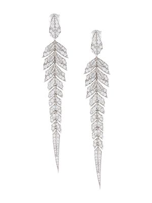 Stephen Webster 18kt gold Magnipheasant diamond earrings - Grey