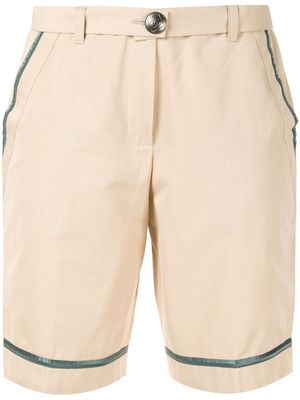 Chanel Pre-Owned 2008 CC button shorts - Brown