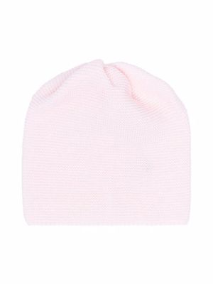 Little Bear virgin wool knitted beanie - Pink