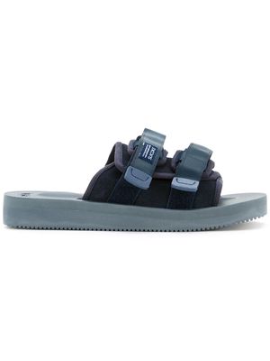 Suicoke touch-strap slide sandals - Blue