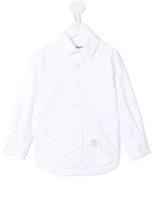 Thom Browne Kids stripe-detail shirt - White