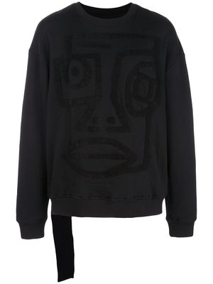 Haculla NYC Destructed sweatshirt - Black