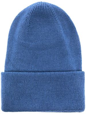 Pringle of Scotland ribbed double-layer beanie - Blue