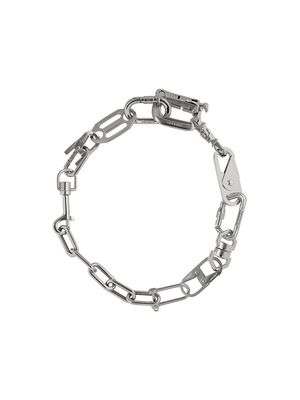 AMBUSH carabiner clip necklace - Metallic