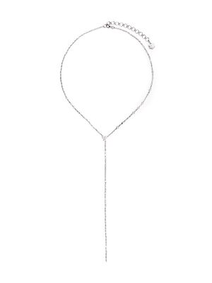 SHAY 18kt white gold diamond Infinity Y necklace - Silver