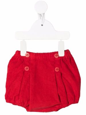 Siola corduroy ruched-detail shorts - Red