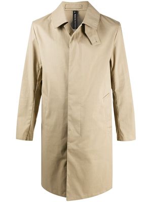 Mackintosh MANCHESTER single-breasted car coat - Neutrals