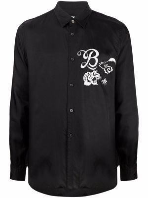 Black Comme Des Garçons embroidered-detail shirt