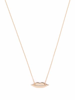 GINETTE NY 18kt rose gold mini French Kiss necklace