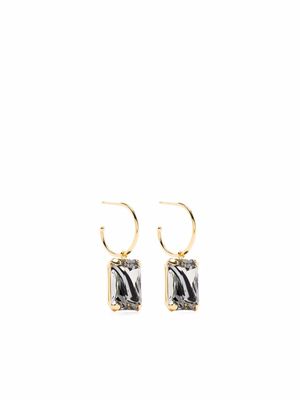 Wouters & Hendrix crystal-embellished hoop earrings - Gold