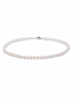 Yoko London 18kt white gold Classic 6mm Freshwater pearl necklace - Silver