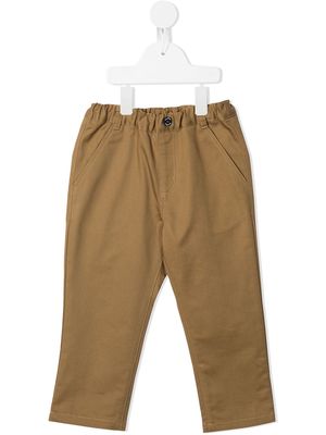 Familiar elasticated trousers - Brown