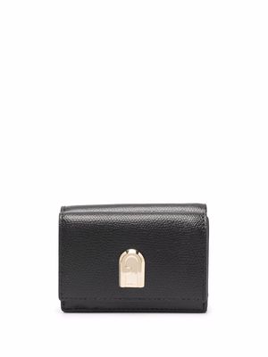 Furla 1927 grained-leather wallet - Black