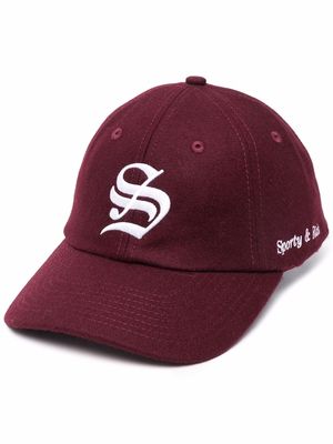 Sporty & Rich embroidered-logo baseball cap