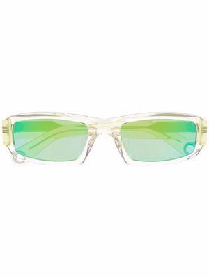 Jacquemus Les Lunettes 97 rectangle-frame sunglasses - Green Jacquemus Les Lunettes 97 rectangle-frame sunglasses - Green