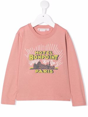 Bonpoint Hotel Bonpoint graphic-print sweatshirt - Pink