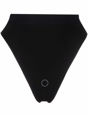 TTSWTRS high-leg high-waisted thong - Black